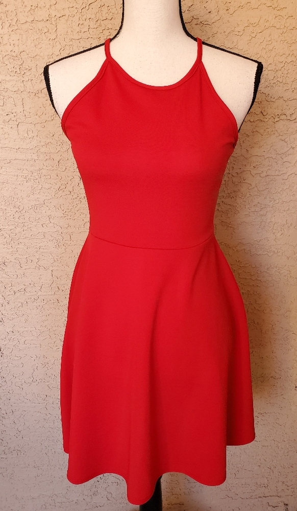 Olivia Rae Small Dark Red Dress